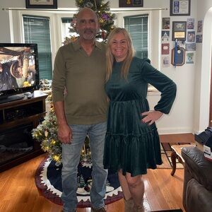 Cupshe Green Velvet Dress